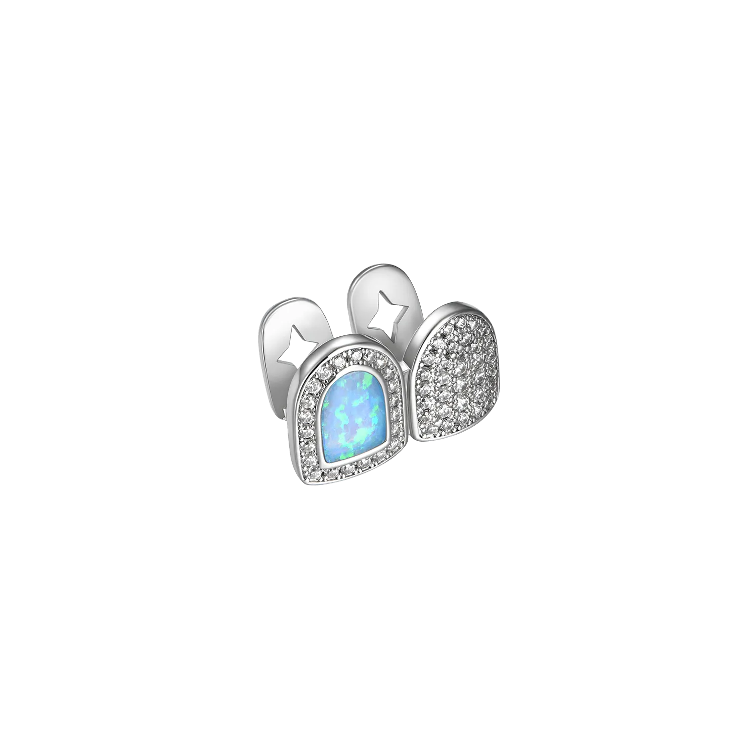 Pre-made Double Cap Opal Grillz