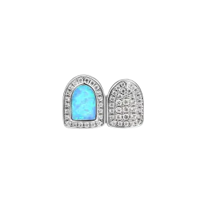 Pre-made Double Cap Opal Grillz