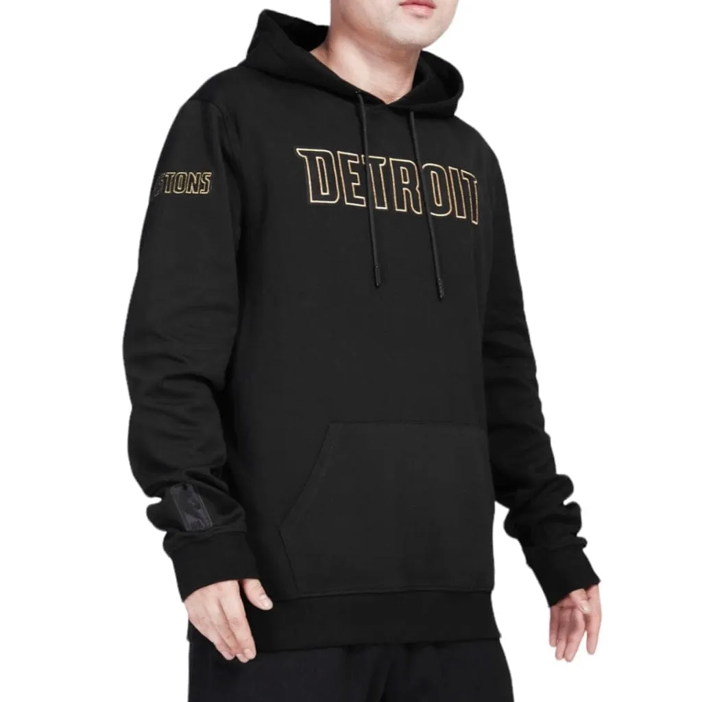 Pro Standard Detroit Pistons Black & Gold Po Hoodie (Black) BDP5513636-BLK