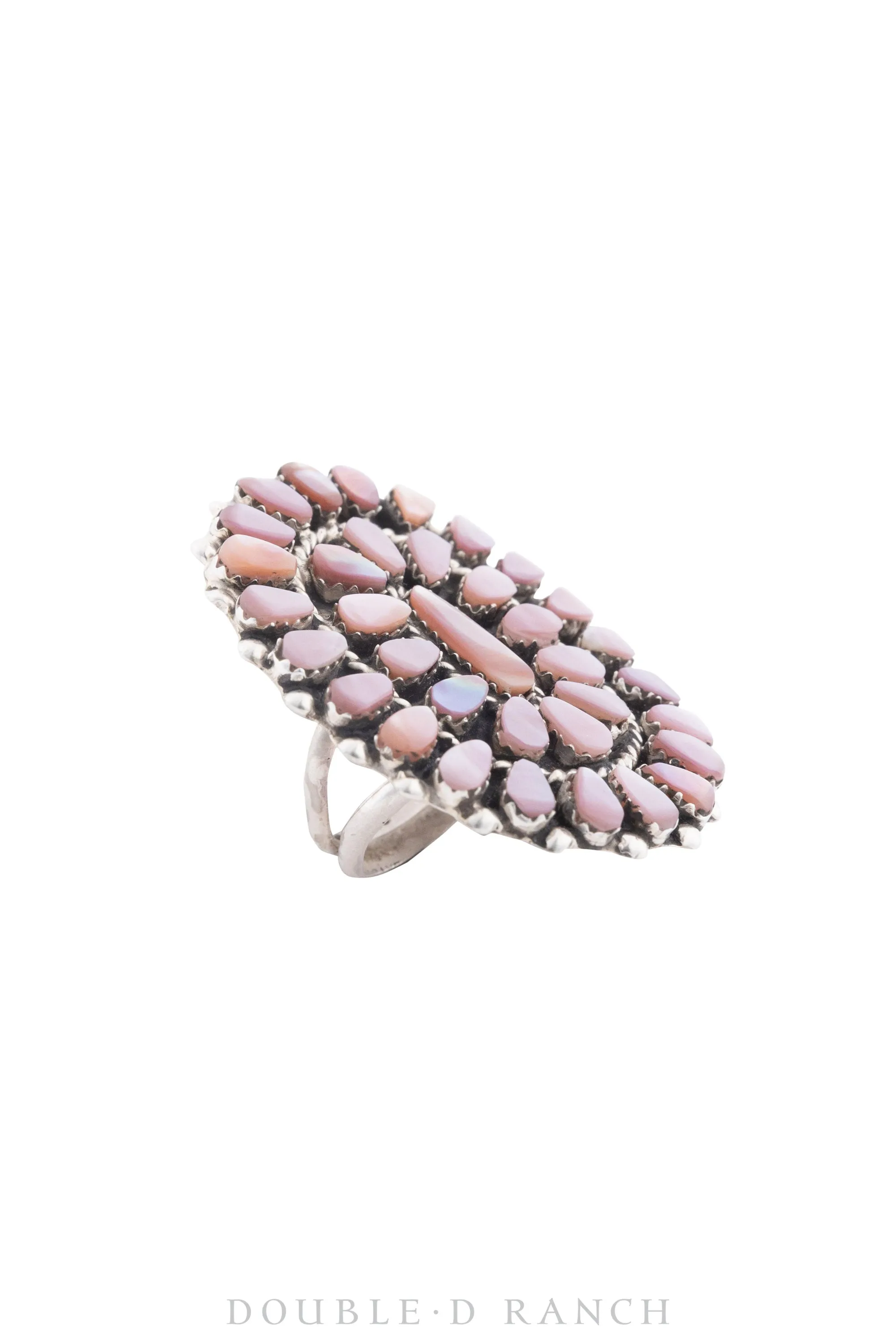 Ring, Cluster, Pink Mother of Pearl. Hallmark, 435-1