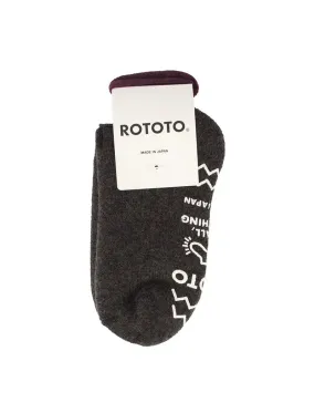 RoToTo Pile Slipper Socks Charcoal