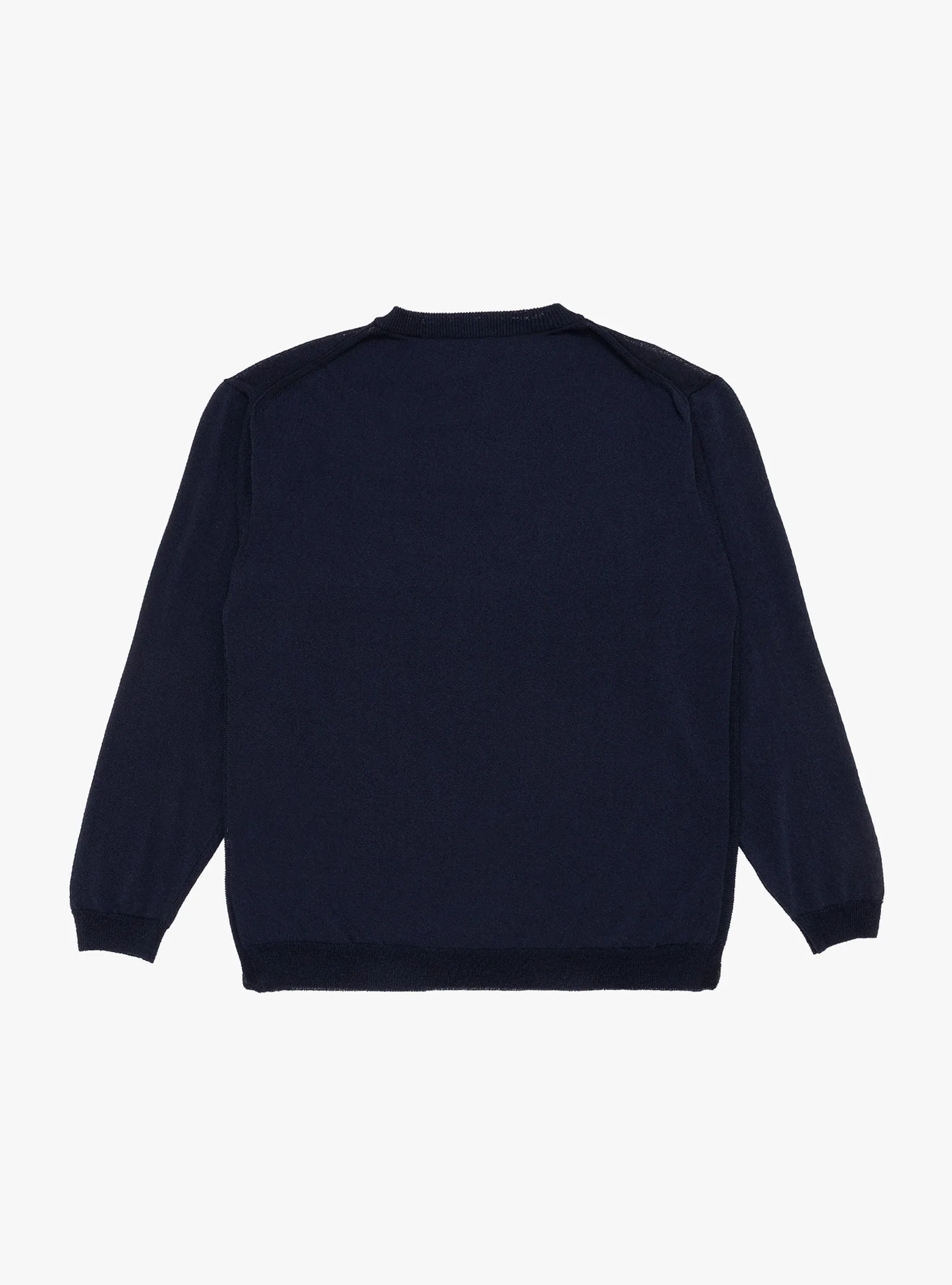 Shallow V-neck Sweater Navy