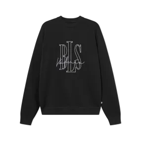 Signature Outline Crewneck - Black