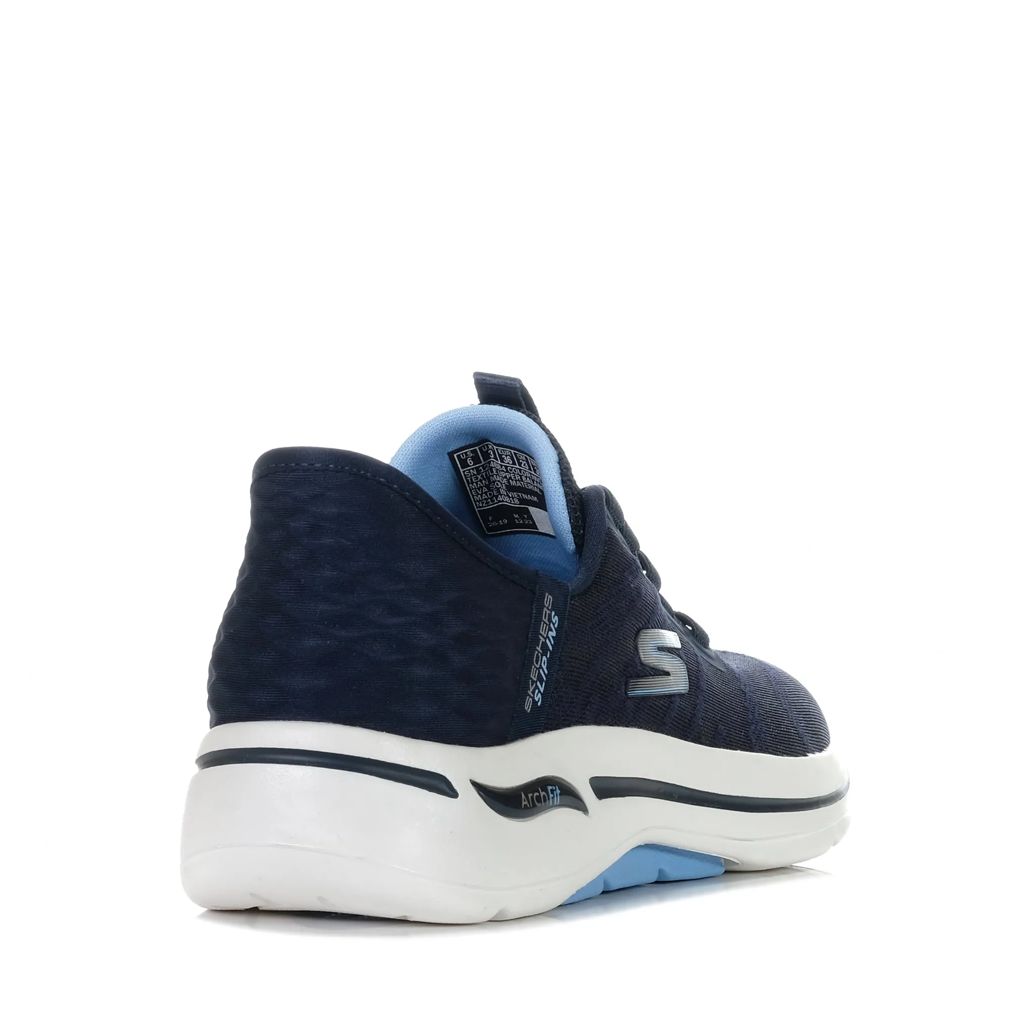 Skechers GOwalk Arch Fit - Wavy Sky 124884 Navy Light Blue