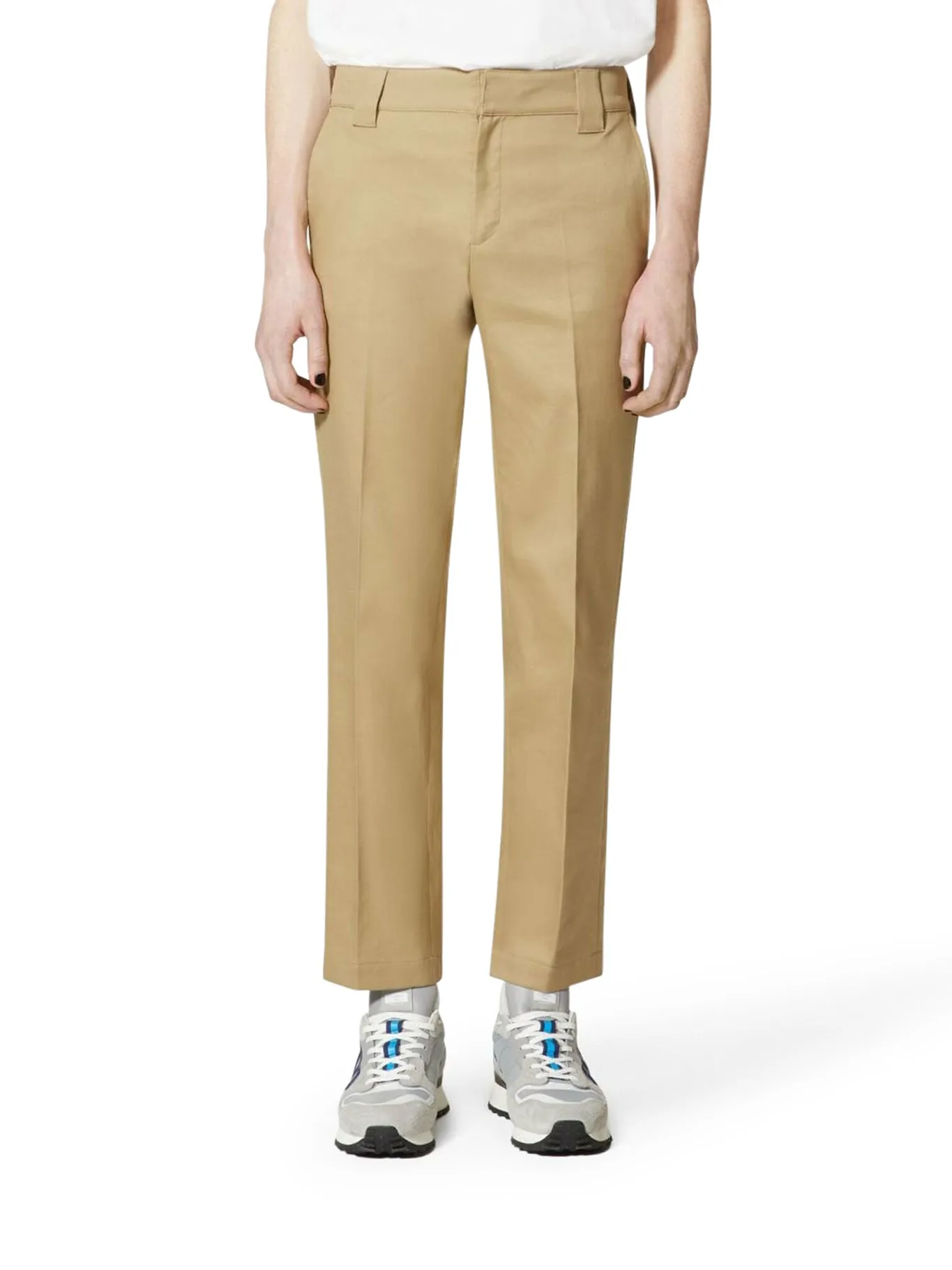 tailored straight-leg trousers