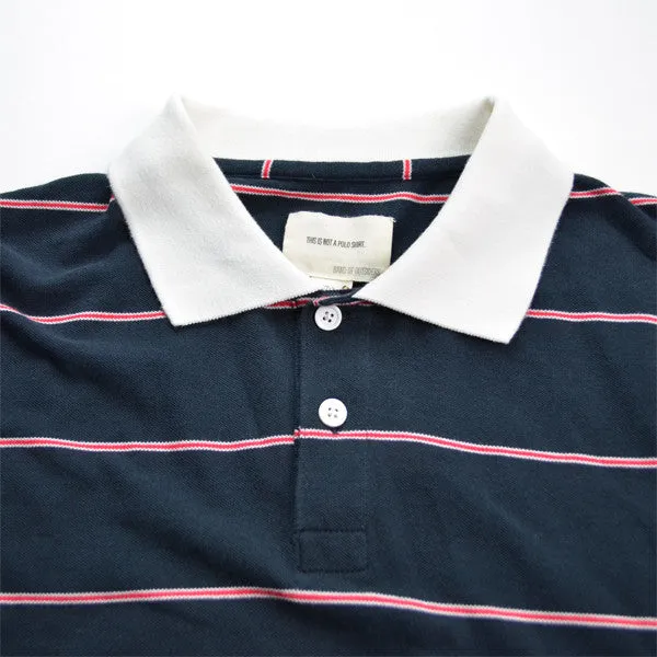 This Is Not A Polo Shirt. – Micro Trad Stripe Pocket Polo – Blue Nights