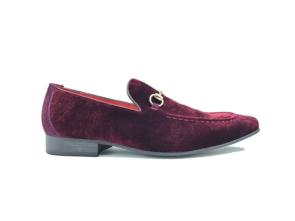 Velvet Buckle Loafer