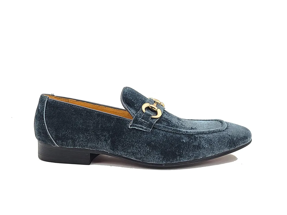 Velvet Buckle Loafer